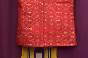 Red Tribals Sambalpuri Bandha Silk (Men's Jacket)