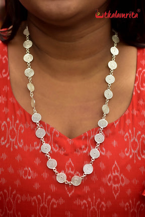 Silver Jala Rounds Necklace