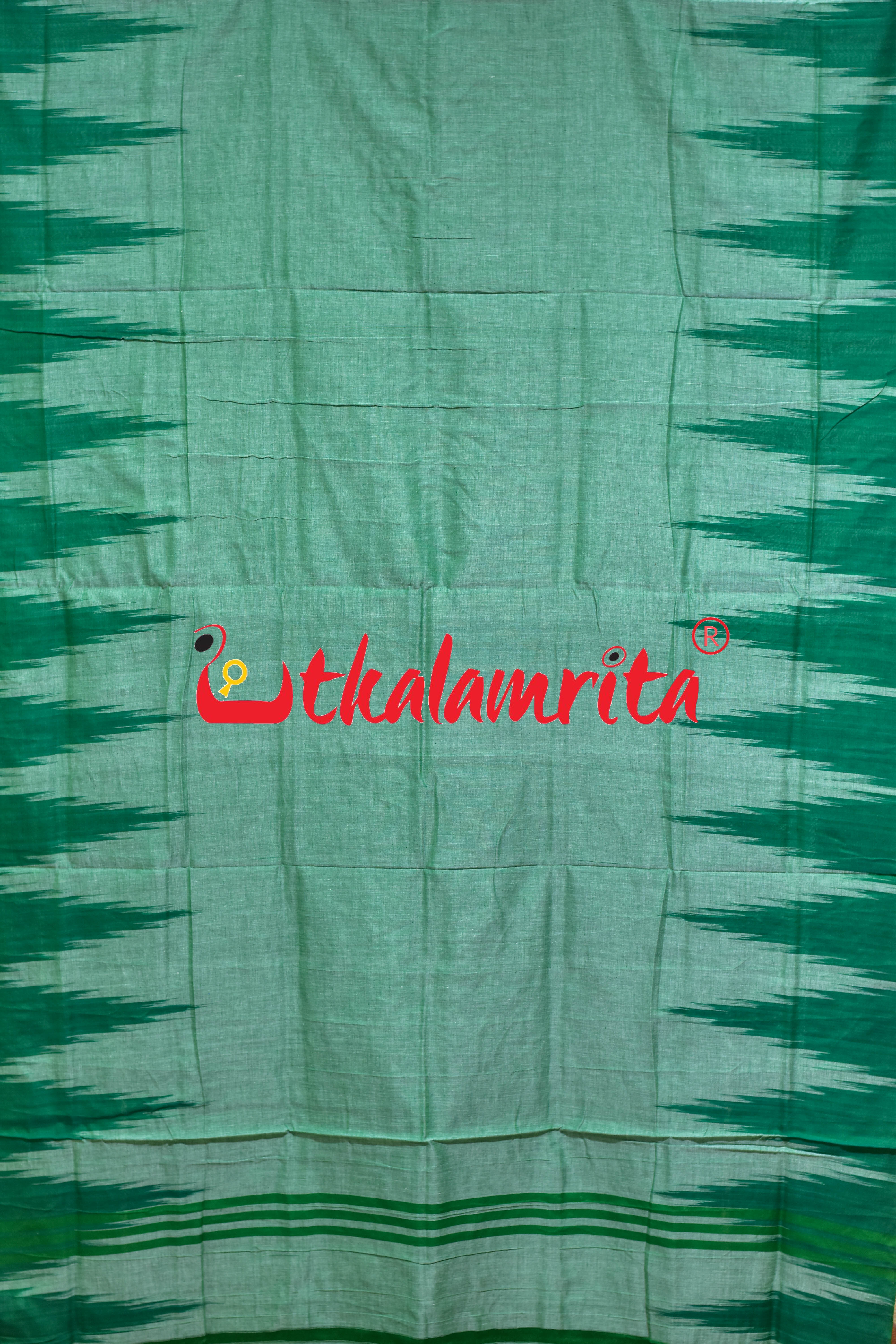 Green Kargil Kumbha Cotton Saree