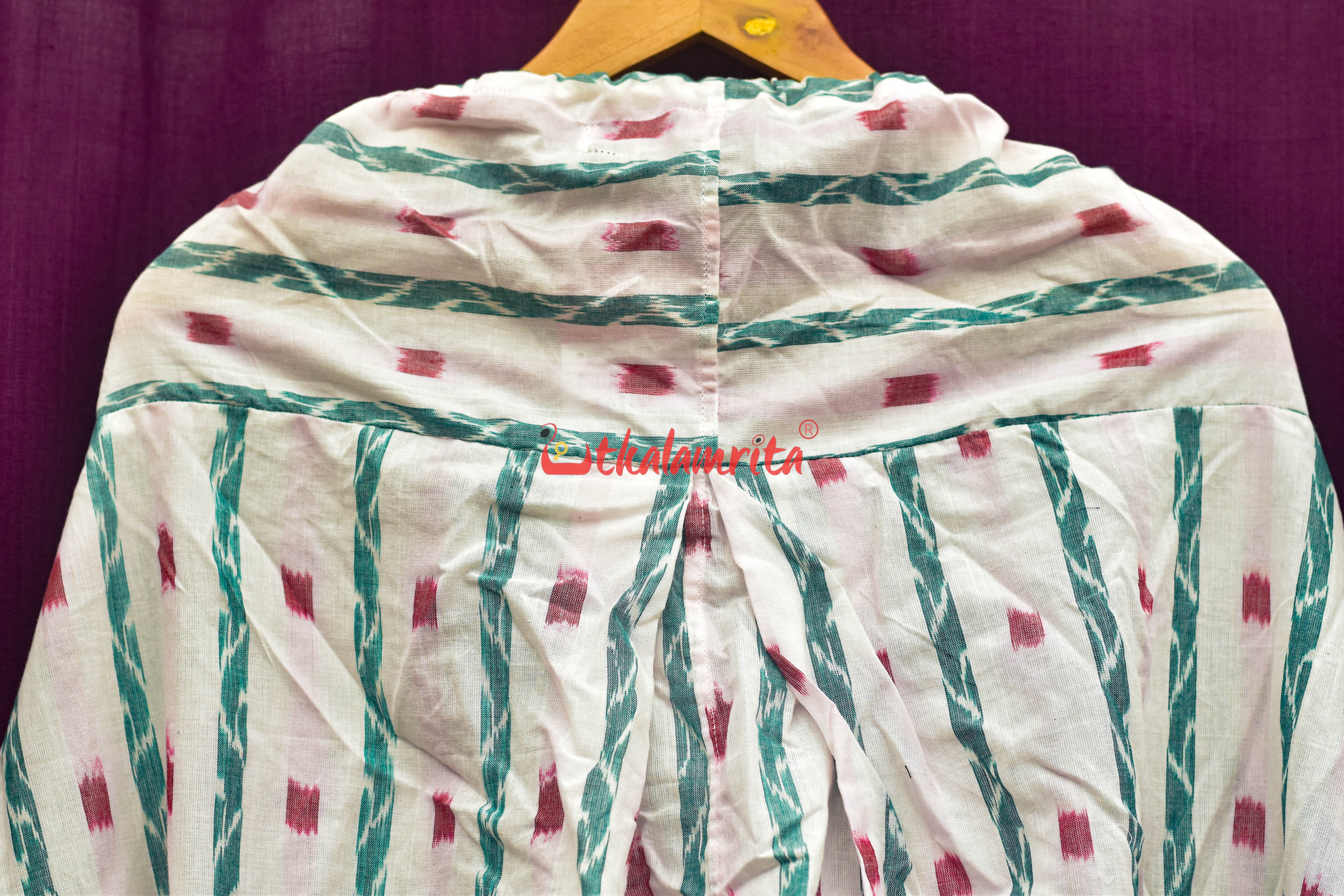 White Red Dots and Lata (Ladie's Patiala Pant)