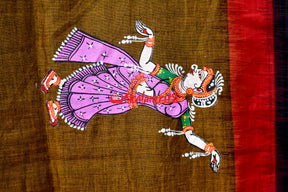 Mayura Rasa Pattachitra Cotton Saree