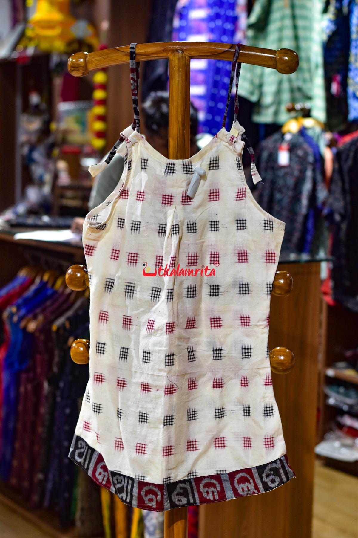 Jharaka Design Pasapali Odia Letters (Kid's Frock)