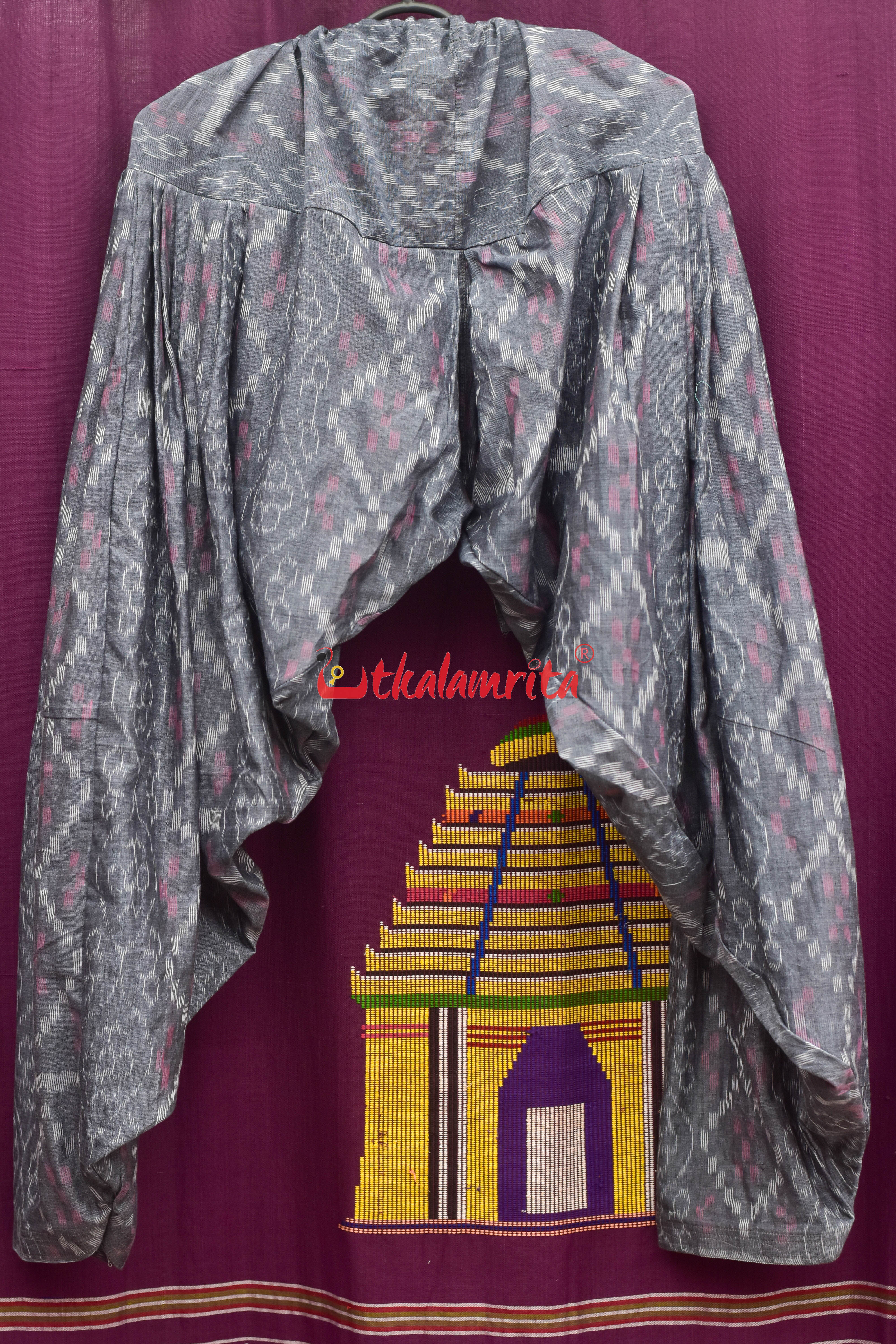 Grey Kothi Pasapali With Flower (Ladie's Patiala Pant)