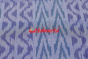 Blue and Teal Lines on Purple(Fabric)