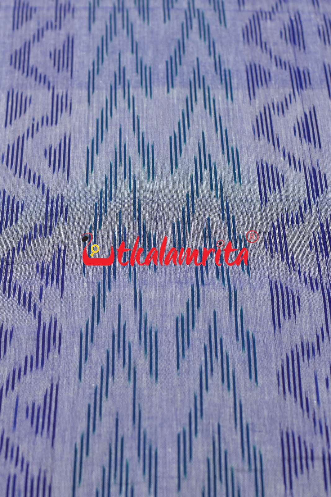 Blue and Teal Lines on Purple(Fabric)