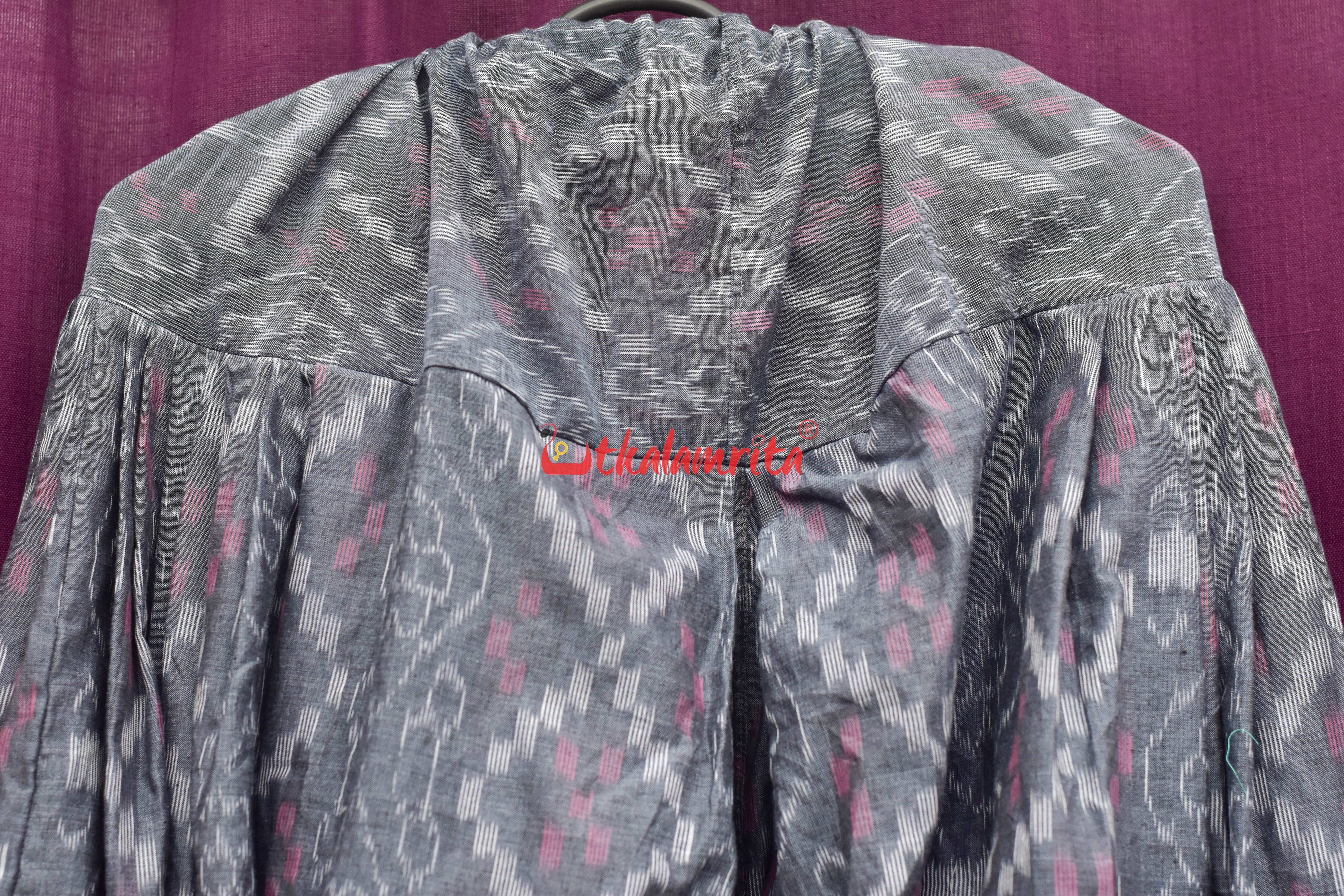 Grey Kothi Pasapali With Flower (Ladie's Patiala Pant)