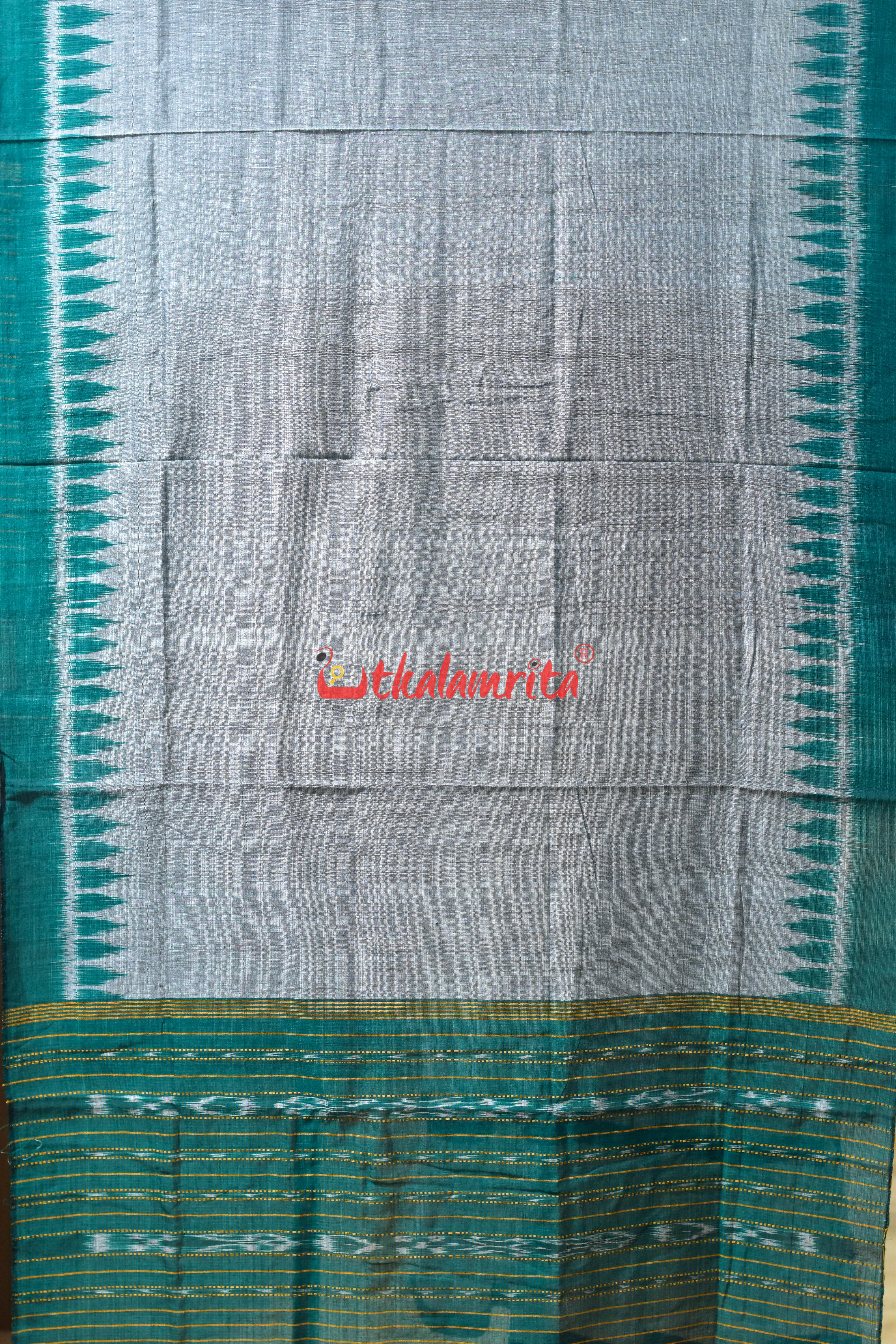 Grey Green Khandua Cotton (Dupatta)