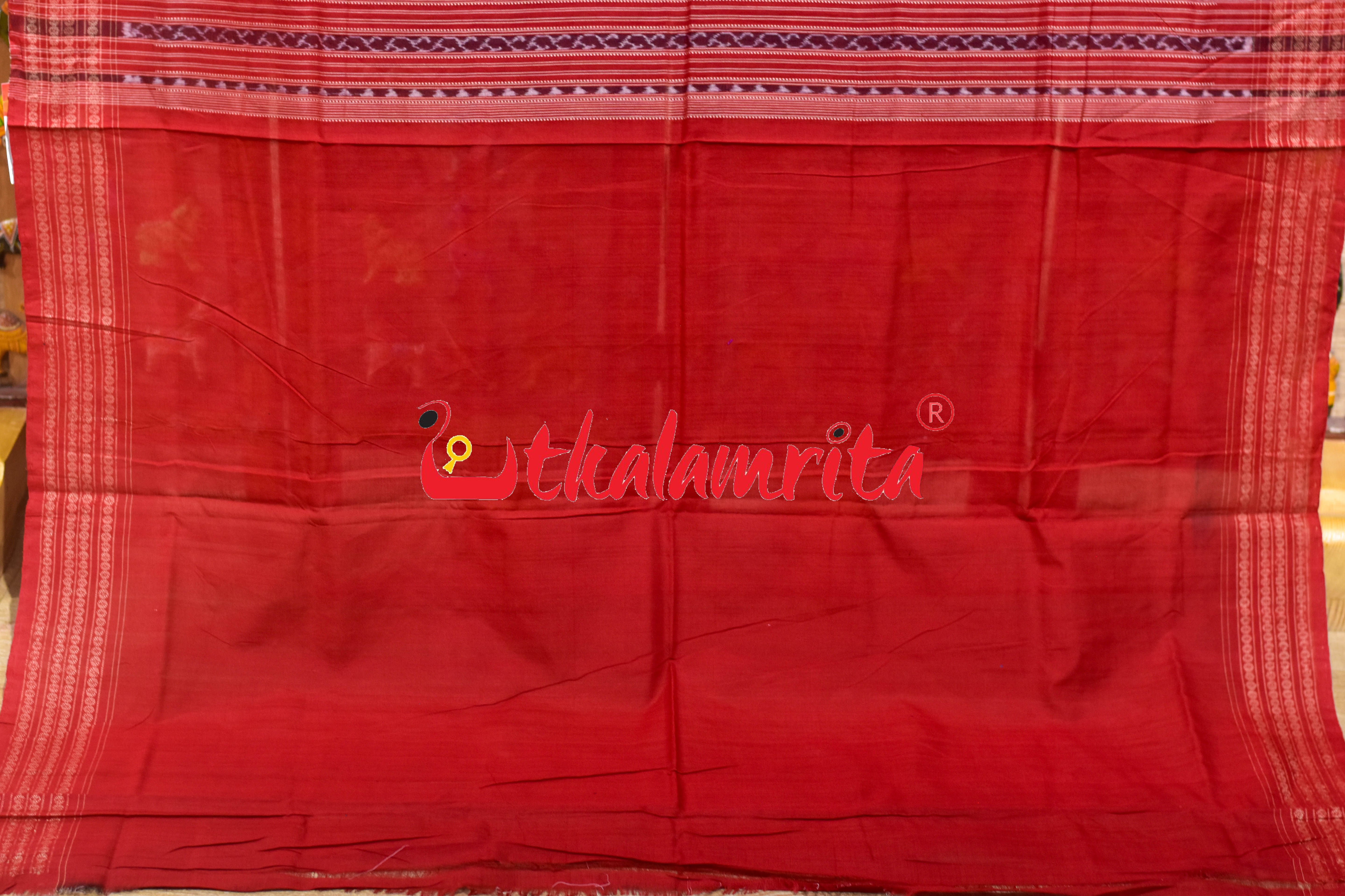 Black Tree Of Life Sambalpuri Cotton Saree