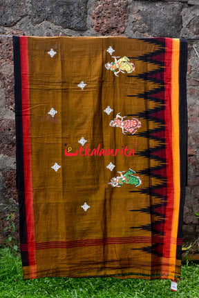 Mayura Rasa Pattachitra Cotton Saree