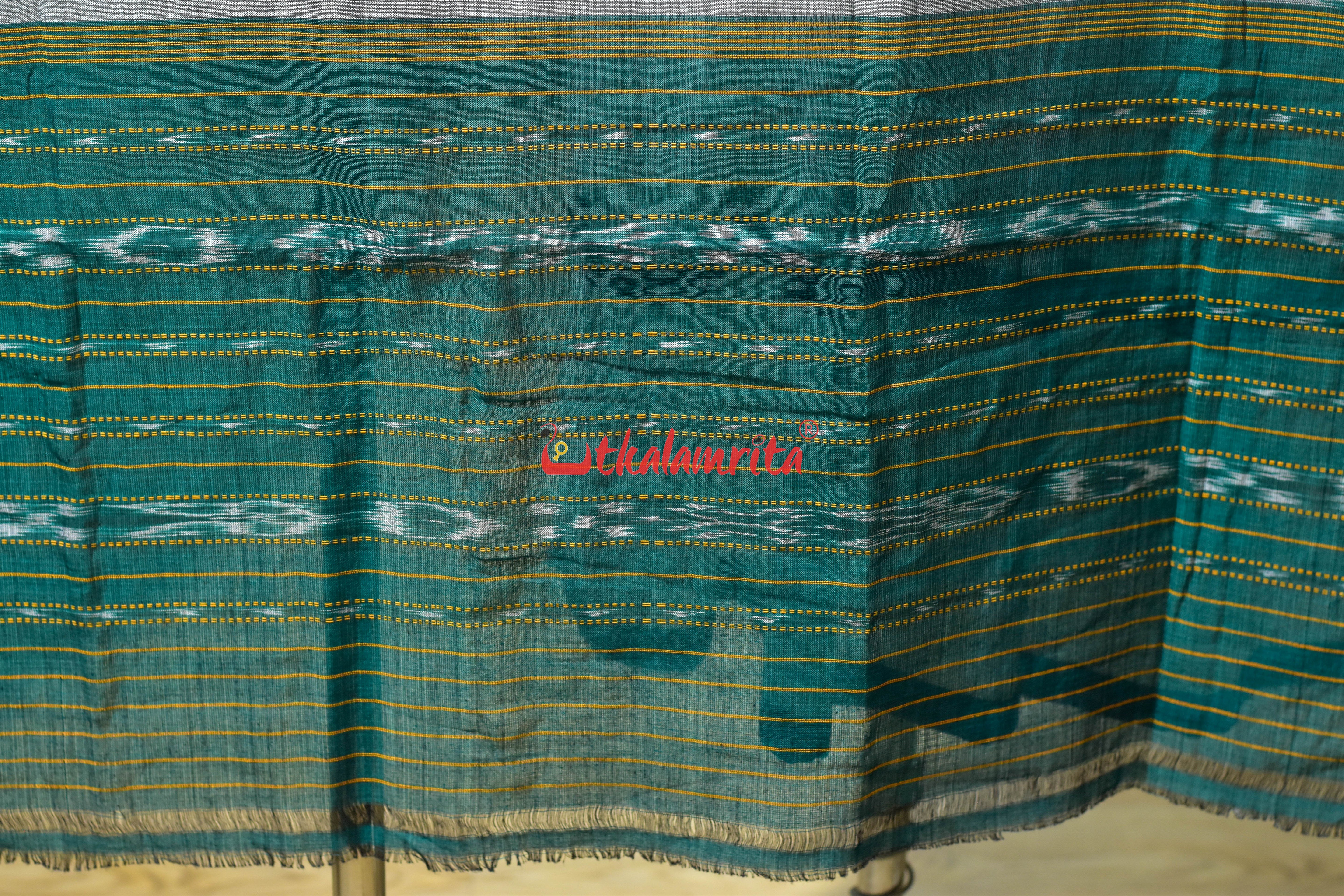 Grey Green Khandua Cotton (Dupatta)