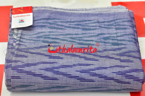 Blue and Teal Lines on Purple(Fabric)