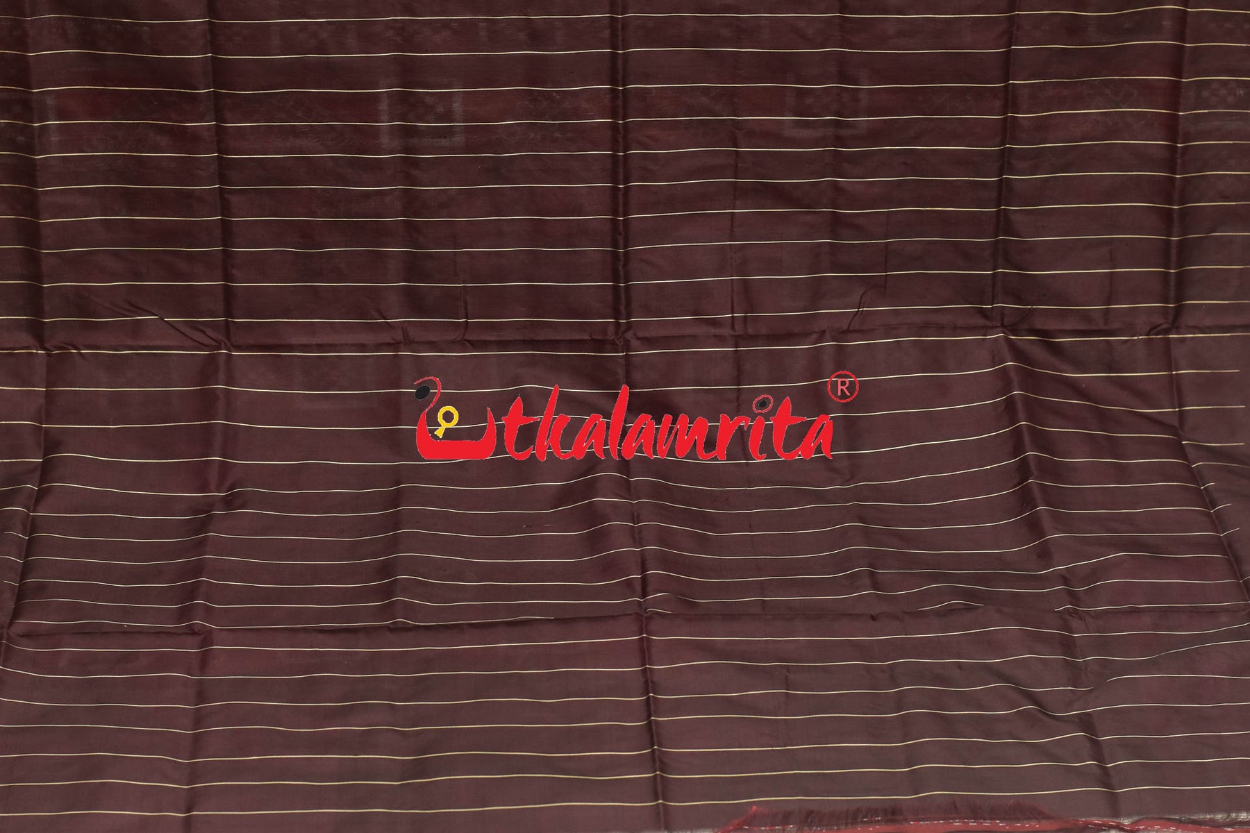 Red Coffee Chakra Pasapali Sambalpuri Silk Saree