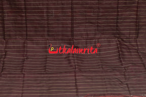 Red Coffee Chakra Pasapali Sambalpuri Silk Saree