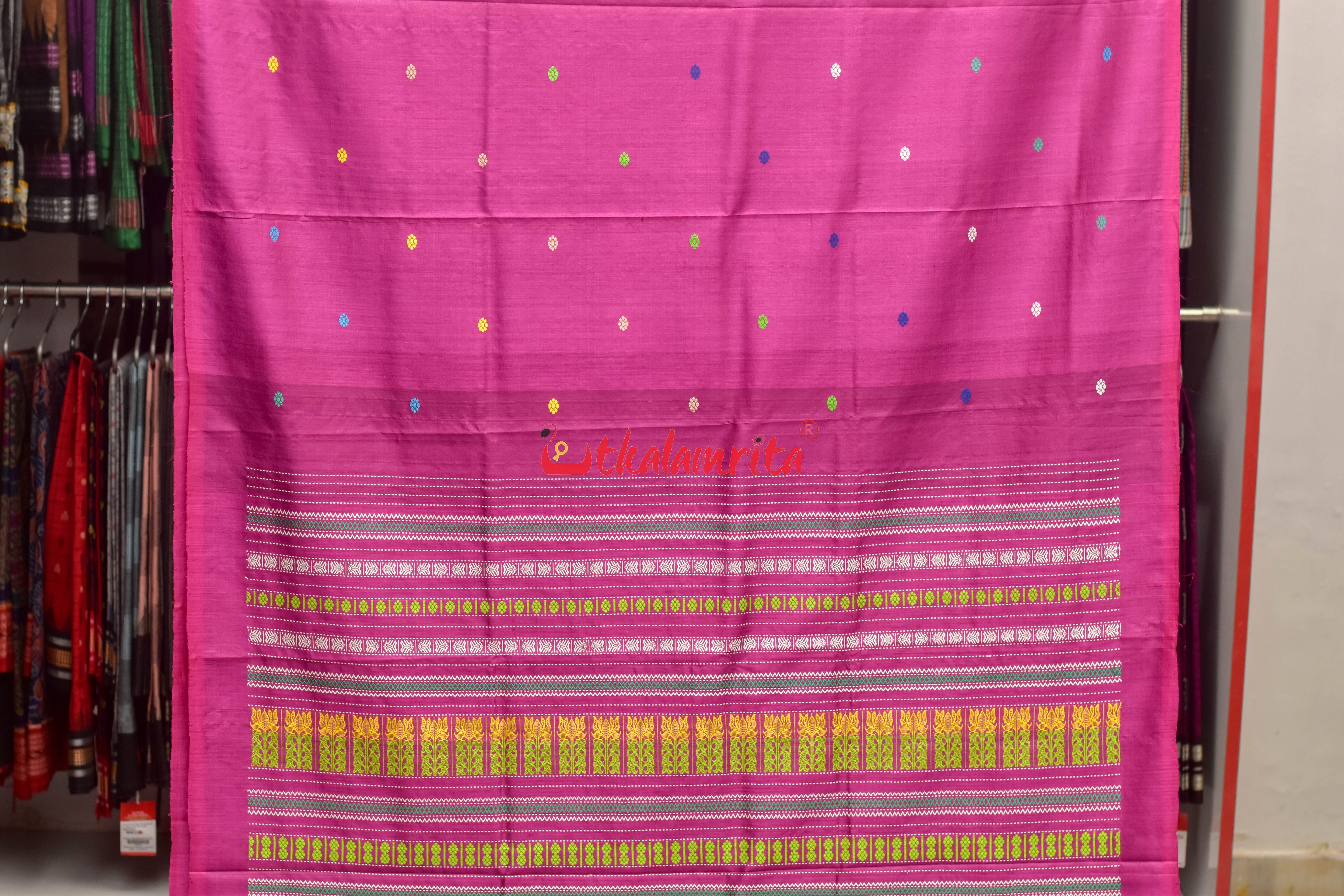 Fish & Lotus Jaala Gopalpur Tussar Saree