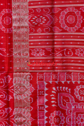 Prussian Blue Tribals Sambalpuri Silk Saree