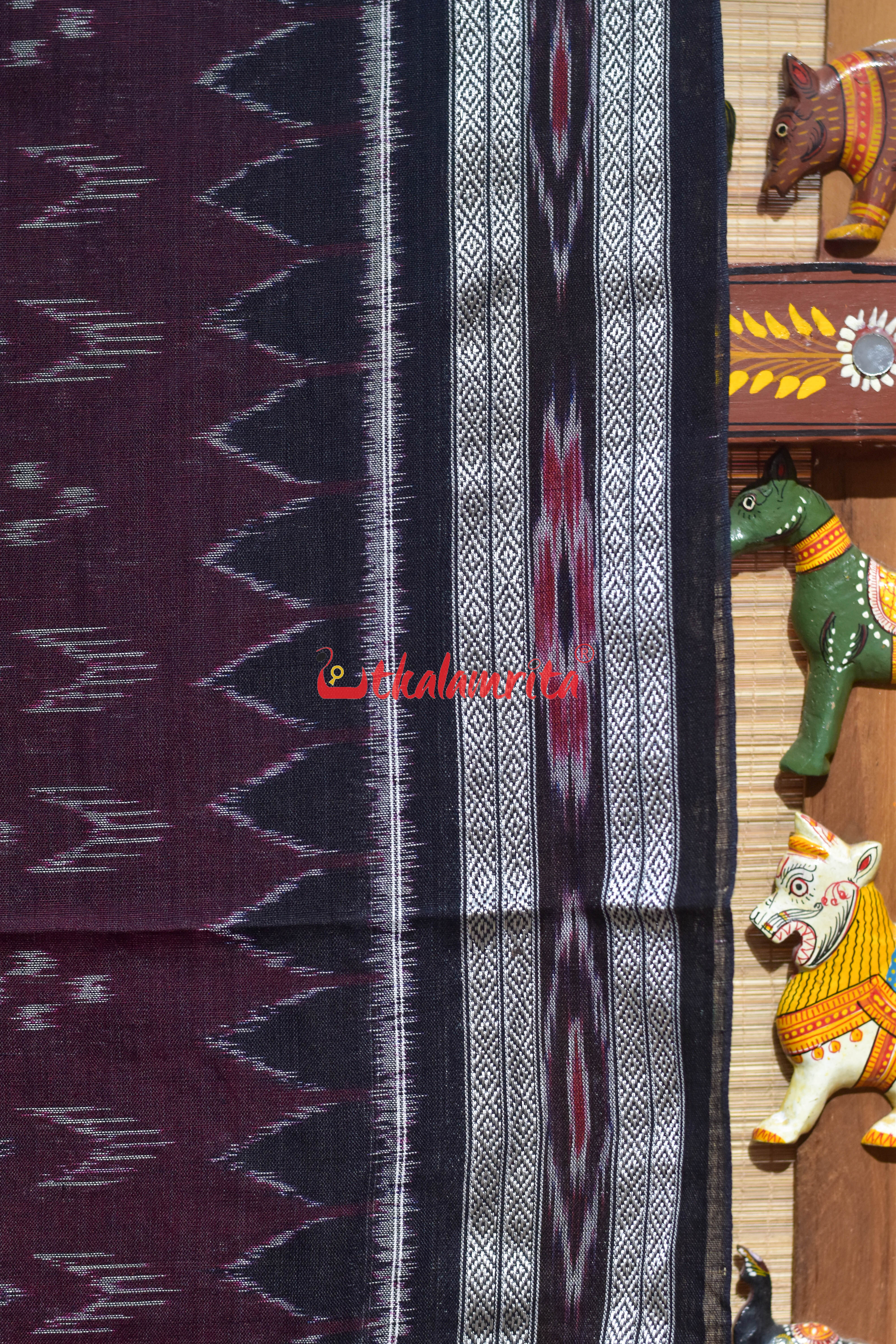 Coffee Black Chandrika Khandua Cotton Saree