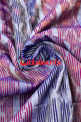 Red Blue Bandha on Purple (Fabric)