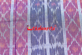 Red Blue Bandha on Purple (Fabric)