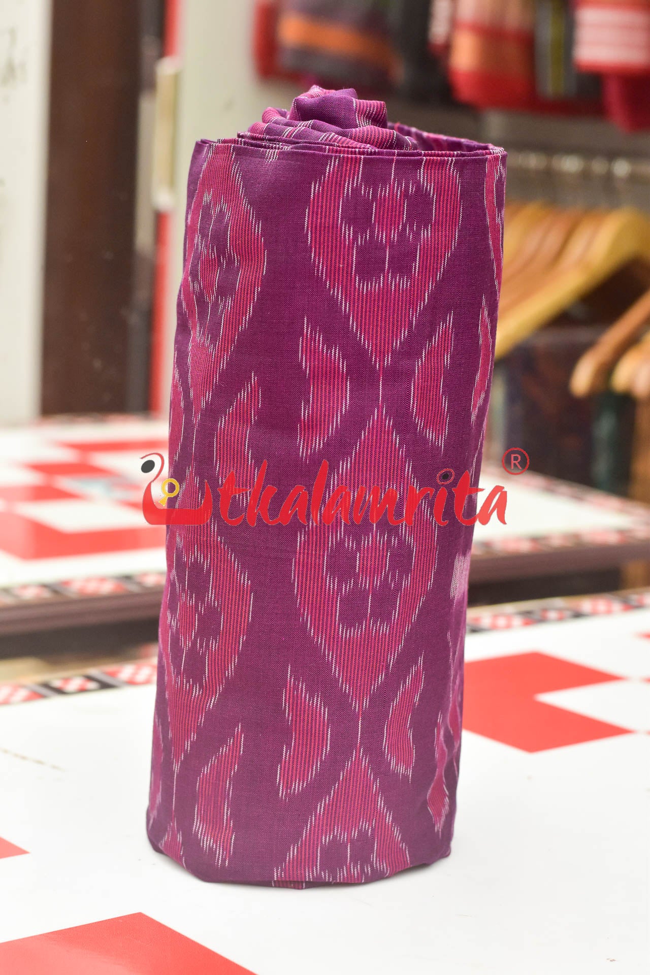 Maroon Phula Bandha (Fabric)