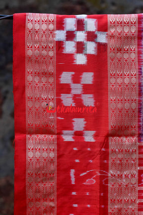 Prussian Blue Tribals Sambalpuri Silk Saree