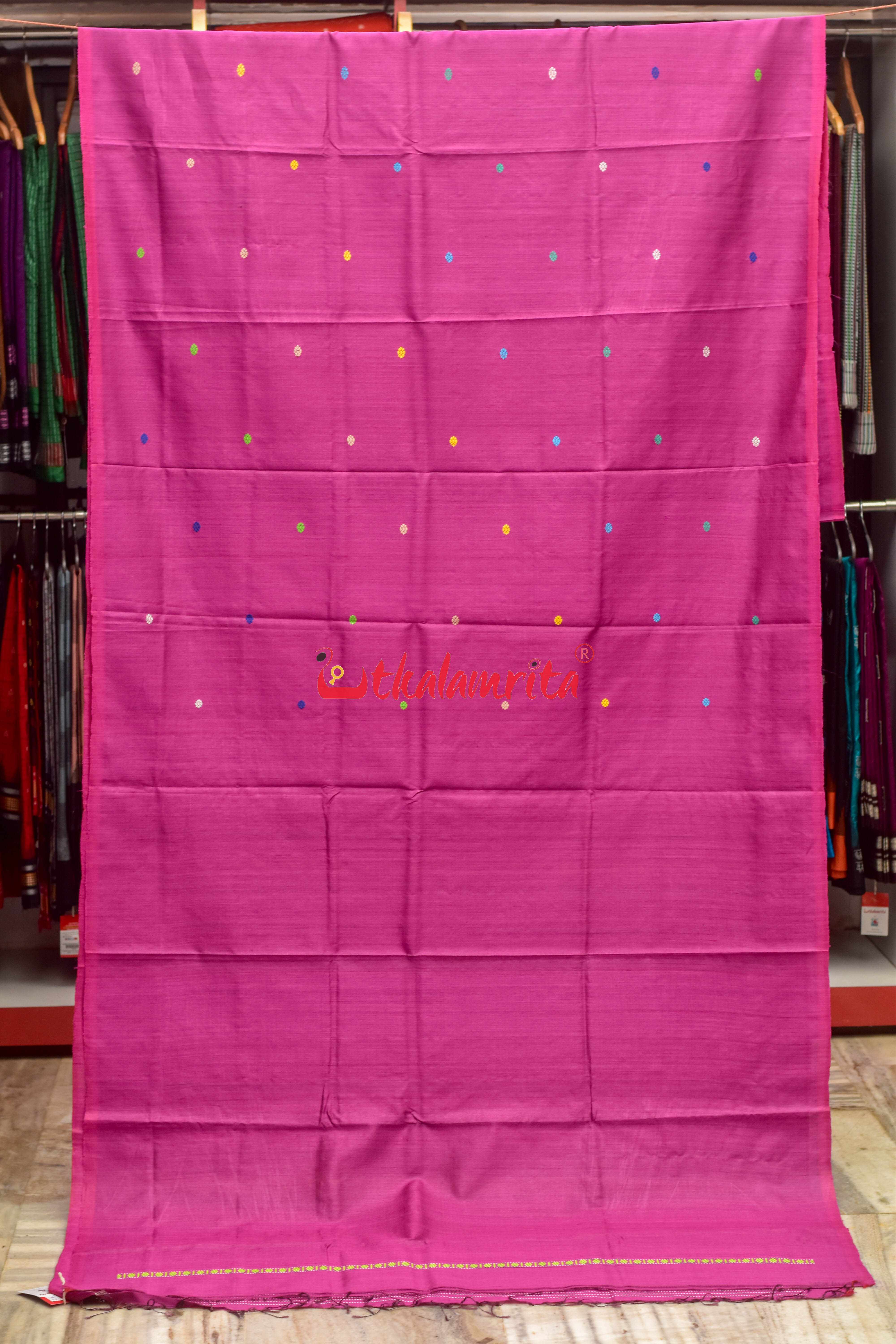 Fish & Lotus Jaala Gopalpur Tussar Saree