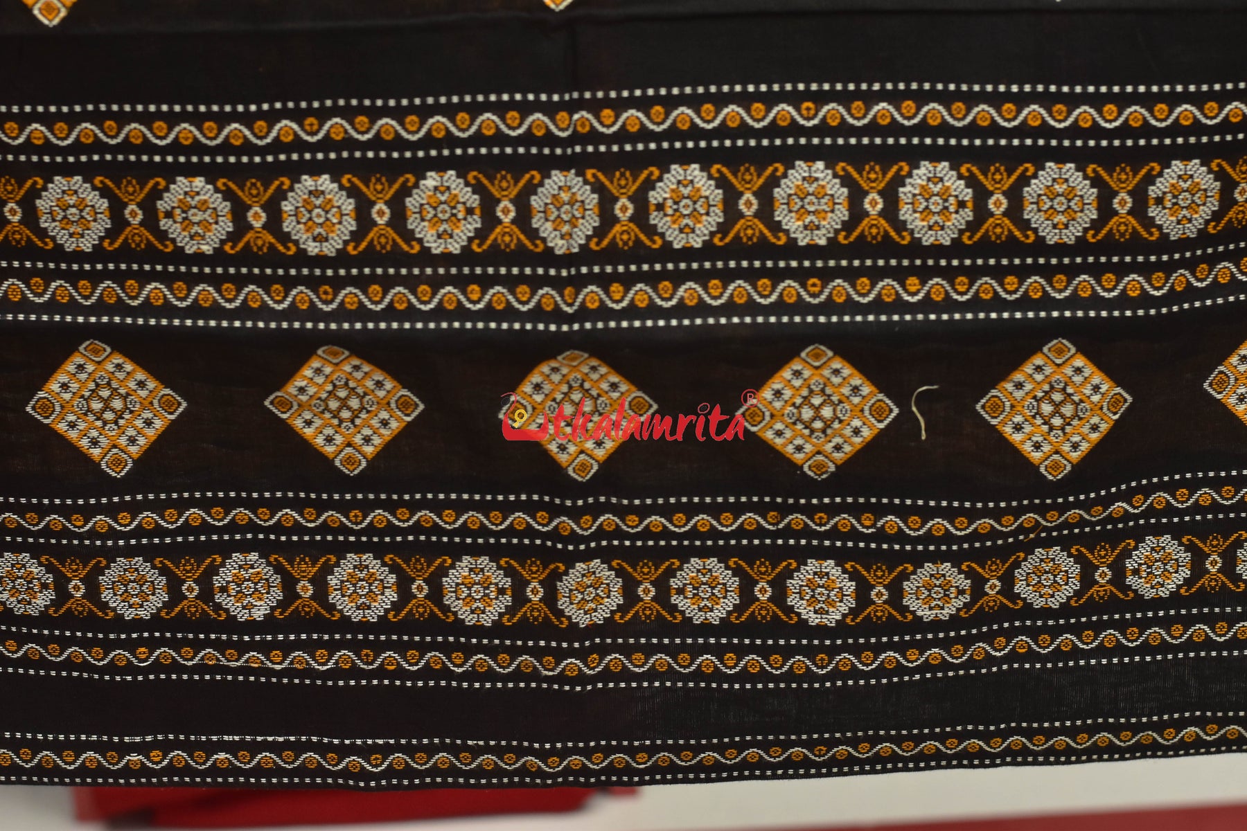 Black Yellow Thikiri Bomkai Dress Set