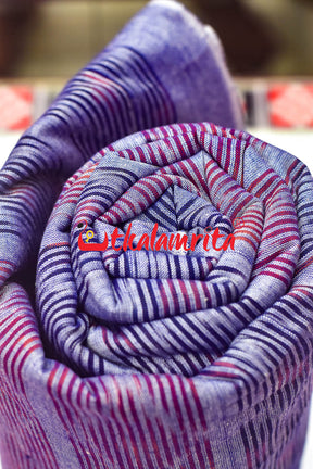 Red Blue Bandha on Purple (Fabric)