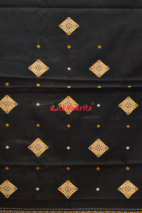 Black Yellow Thikiri Bomkai Dress Set