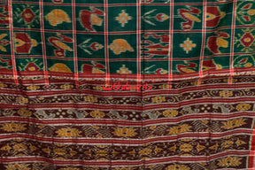 Deep Green Nabakothi Cotton Saree