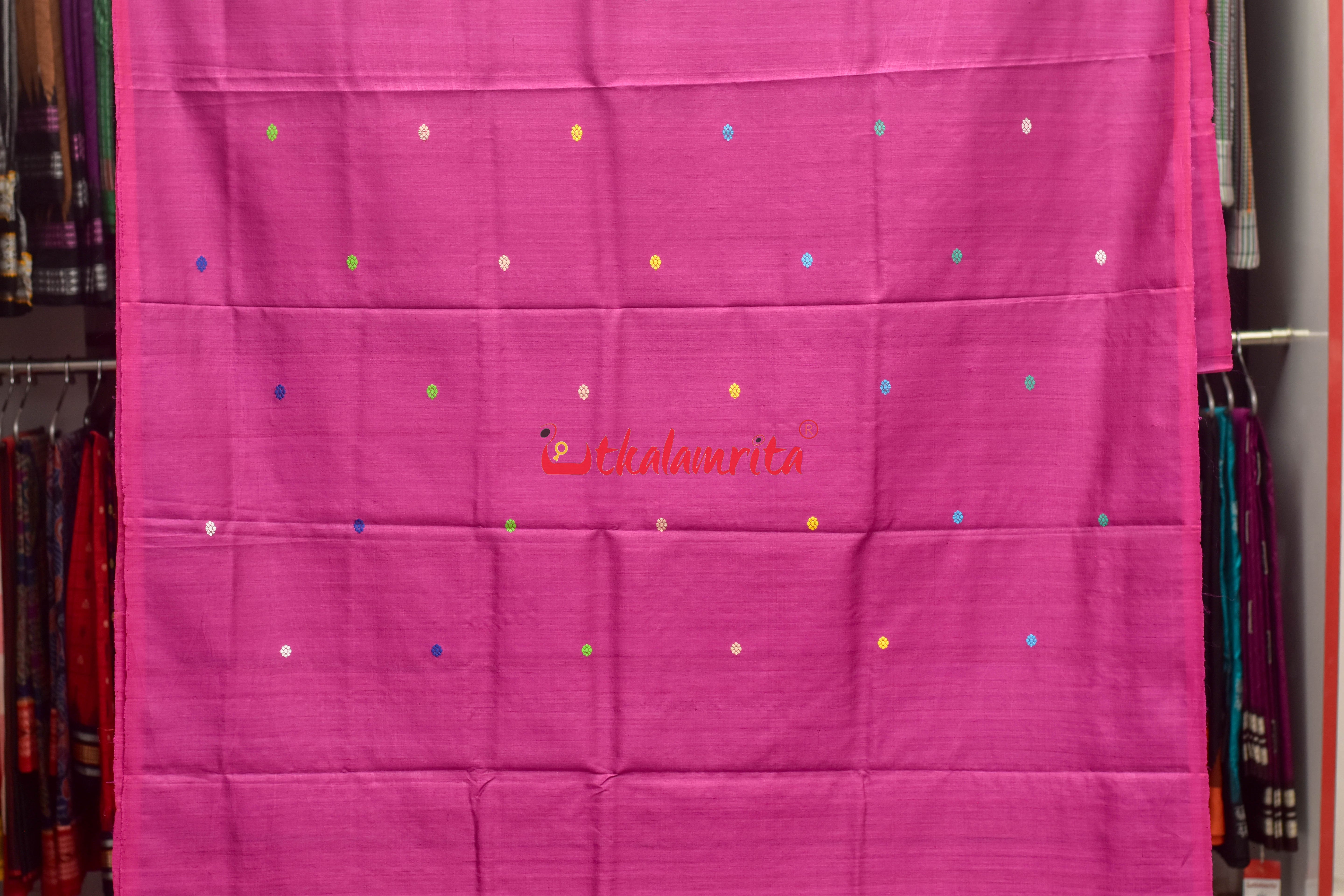 Fish & Lotus Jaala Gopalpur Tussar Saree