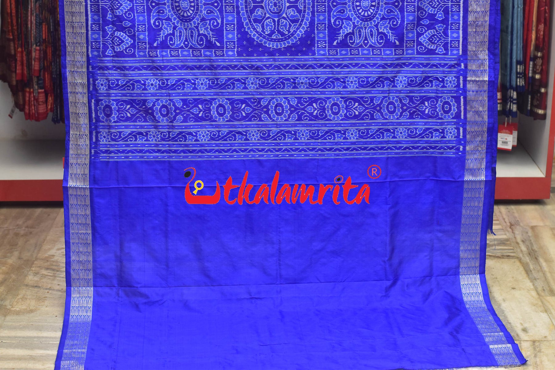 45 Kuthi Multicolor Sambalpuri Pasapali Silk Saree