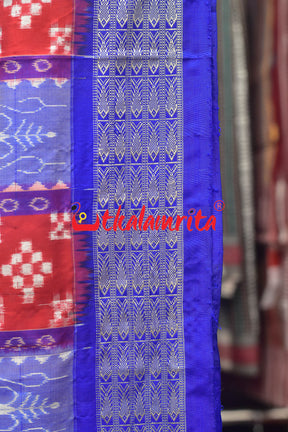 45 Kuthi Multicolor Sambalpuri Pasapali Silk Saree