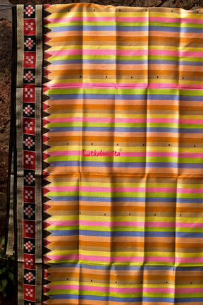 Rainbow Khandua Silk Saree