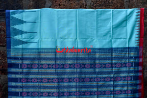 Haata Kumbha Blue Sambalpuri Silk Saree