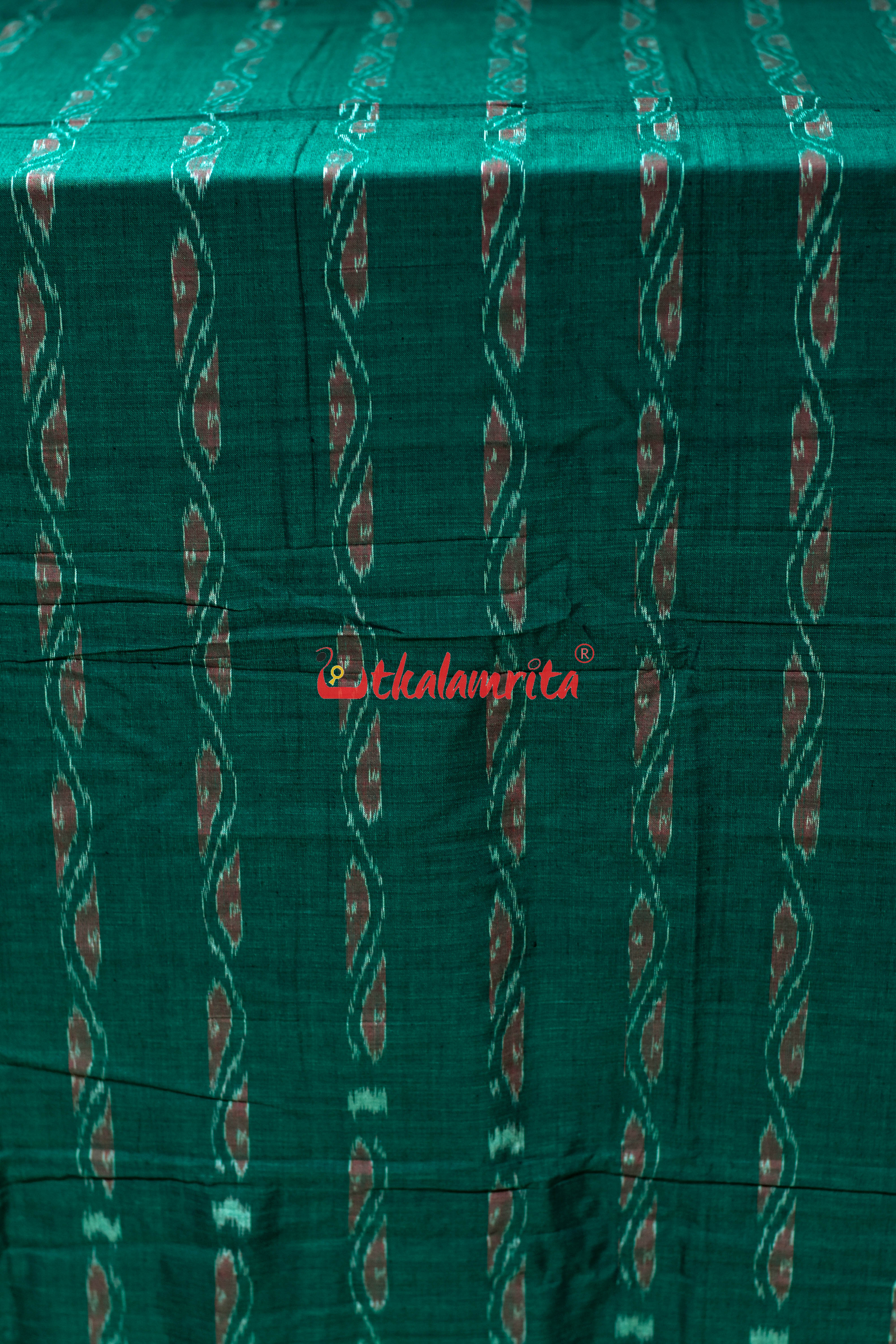 Green Sankha Lines Cotton (Fabric)