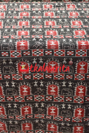 Black Tribals and House (Fabric)