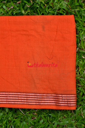 Orange with Rudraksha Border (Fabric)