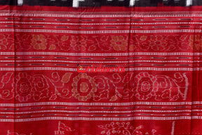 Diagonal Pasapali Black White Cotton Saree