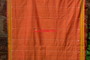 Orange Dhalapathar Nartaki Cotton Saree