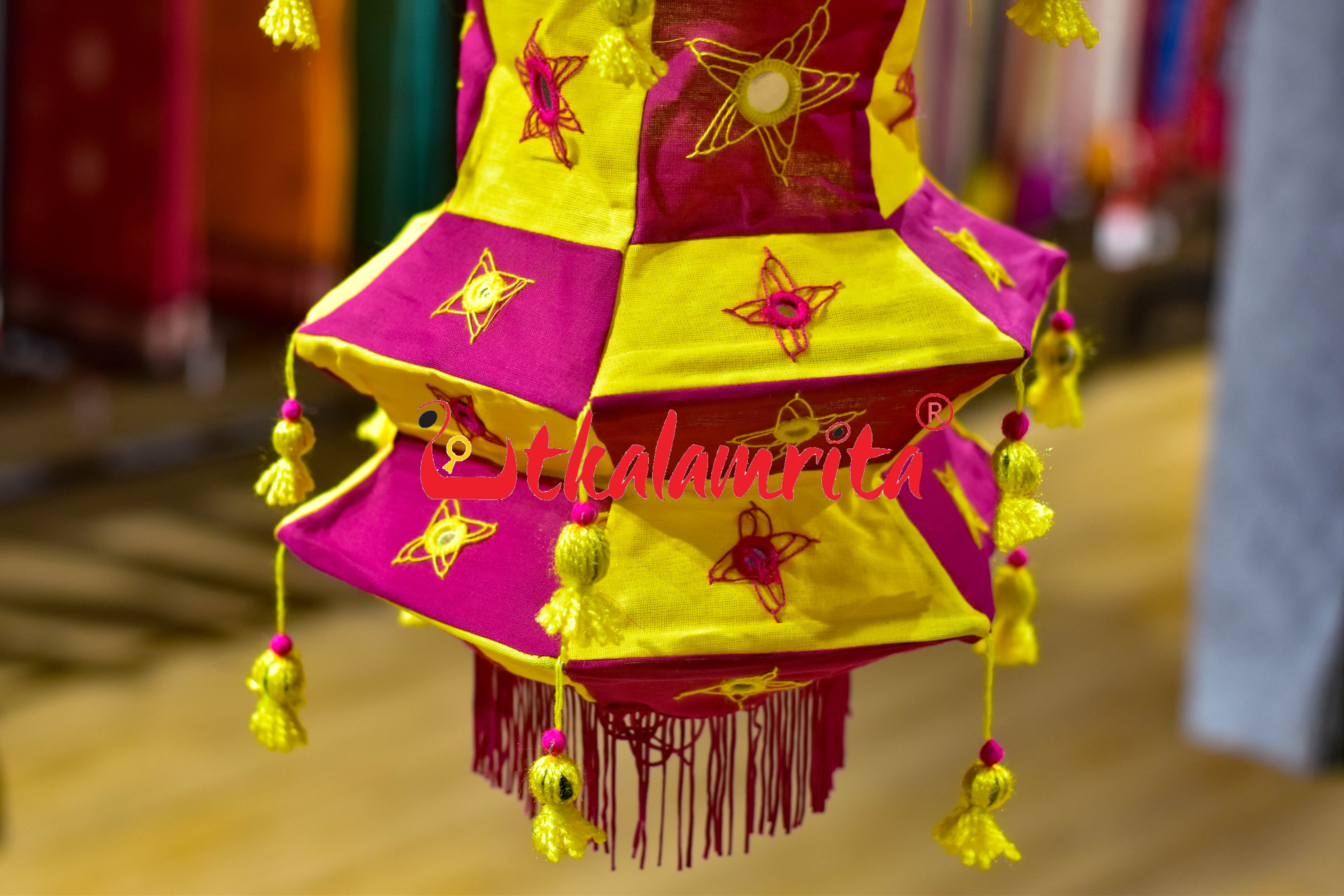 Yellow Magenta Special 4-Step 6-Koniya Lampshade