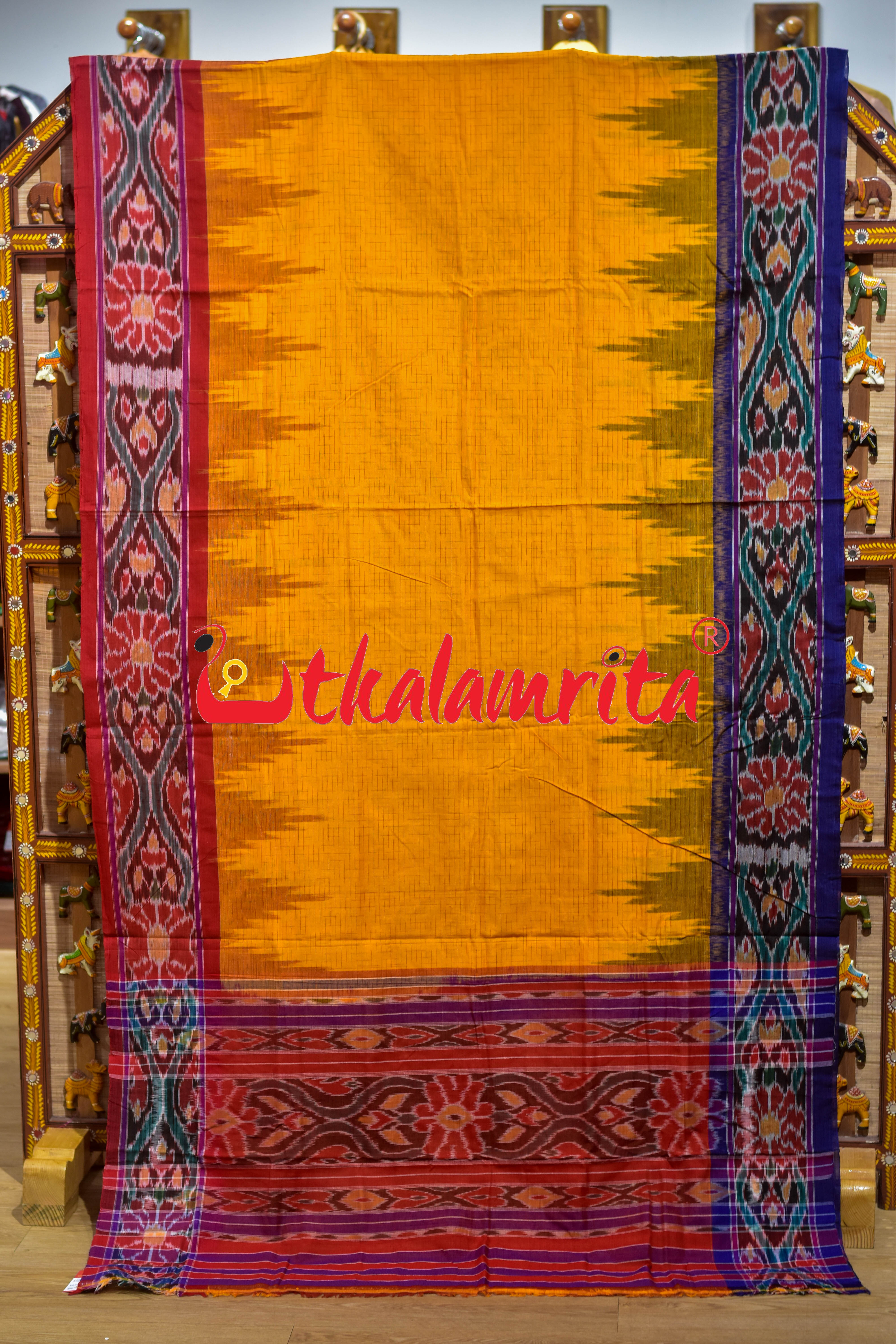 Mustard Ganga Jamuna Temple Scot Red Blue