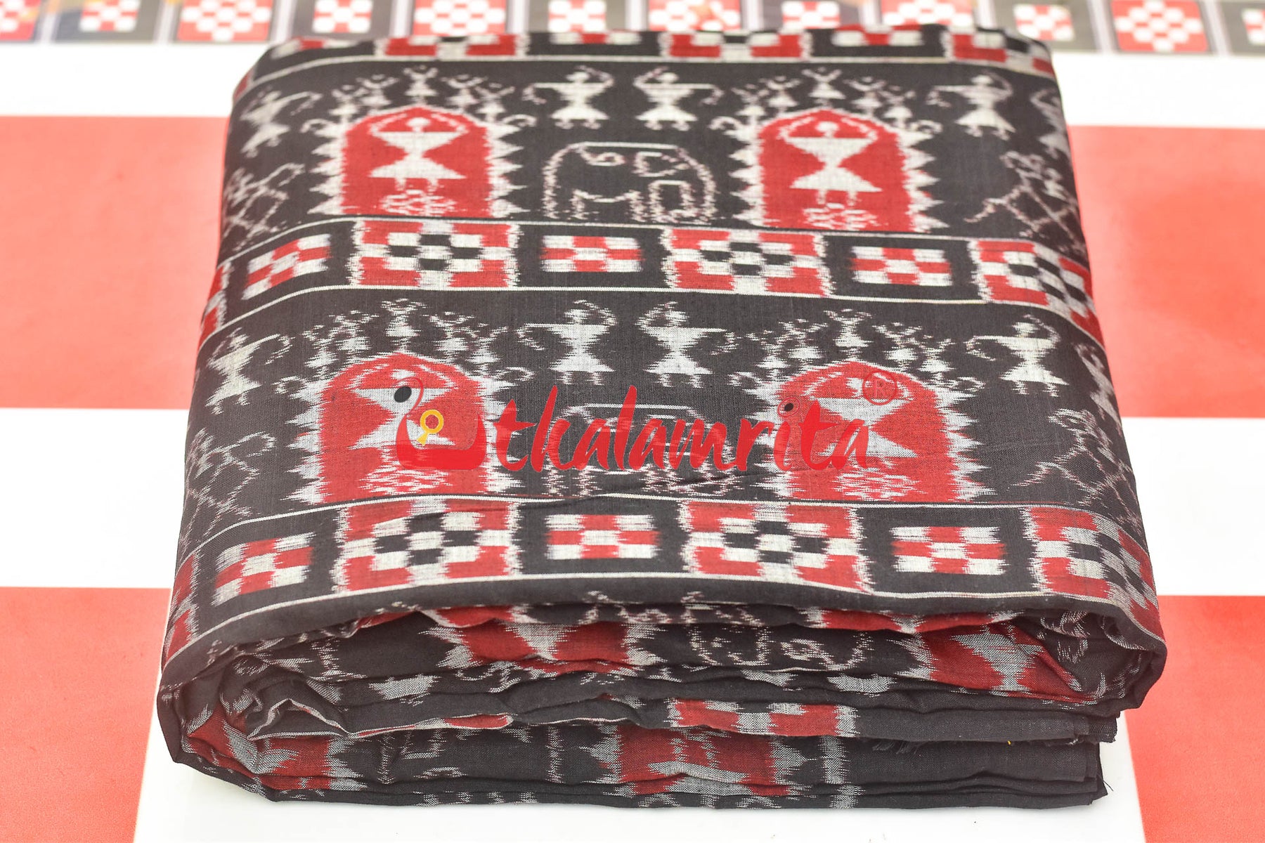 Black Tribals and House (Fabric)