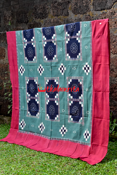 Red With Big Flower Pasapali Bedsheet
