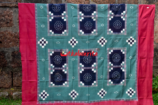 Red With Big Flower Pasapali Bedsheet