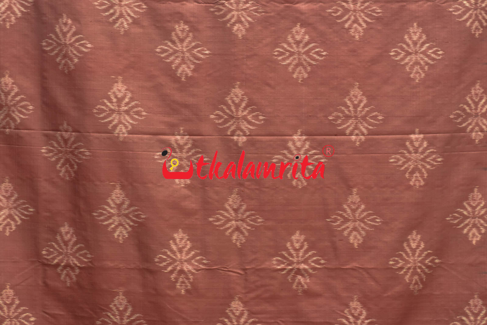 Natural Dye Big flower Ikat Khandua Silk Saree