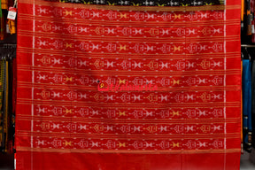 Borderless Tribal Black Sambalpuri Cotton Saree