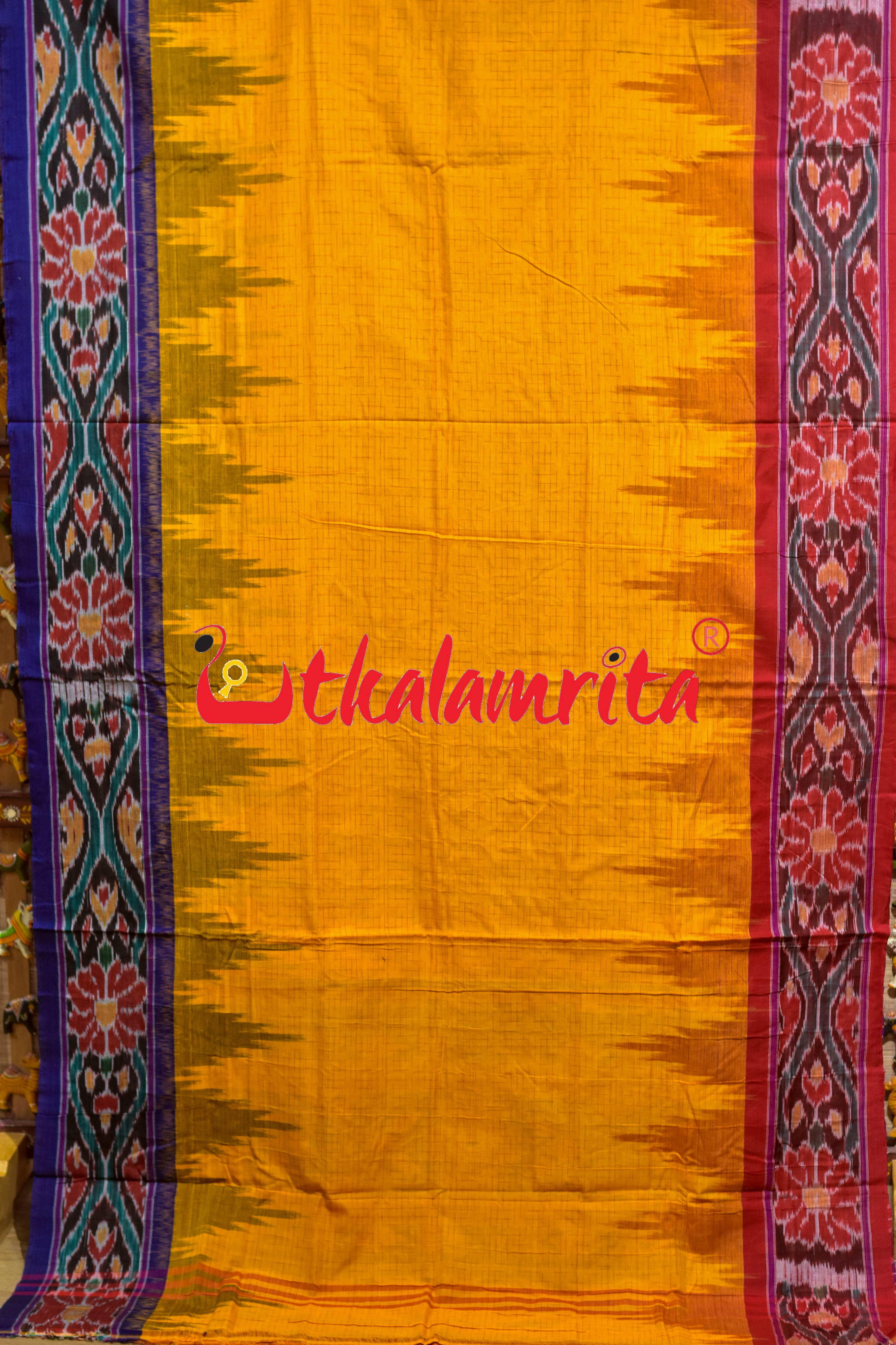 Mustard Ganga Jamuna Temple Scot Red Blue