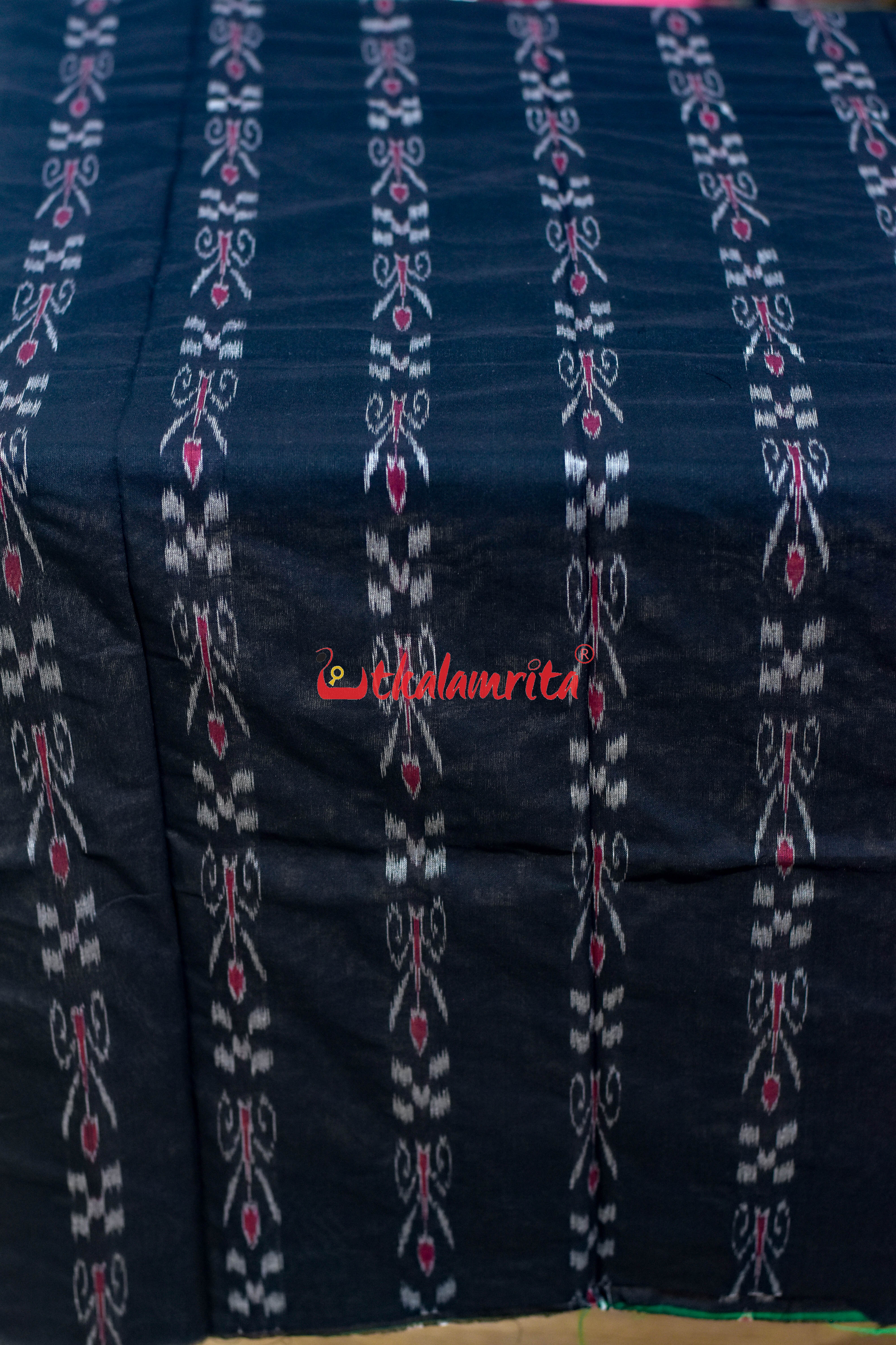Black Blue Pasapali and Kadha Dress Set