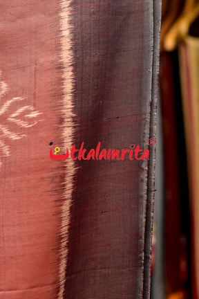 Natural Dye Big flower Ikat Khandua Silk Saree