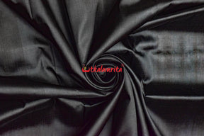 Black with Kumbha Border Khandua Silk (Fabric)